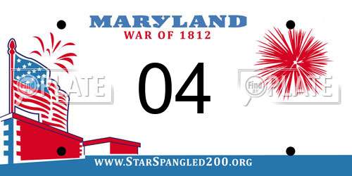 04 Maryland License Plate