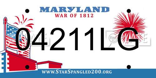 04211LG Maryland License Plate