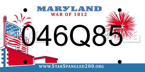046Q85 Maryland License Plate