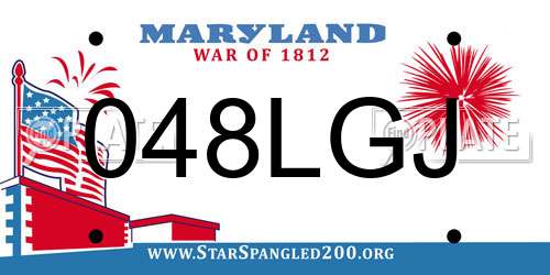 048LGJ Maryland License Plate