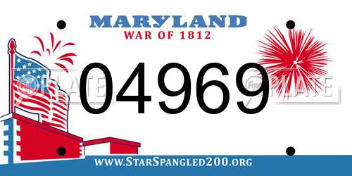 04969 Maryland License Plate