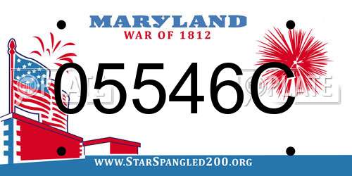 05546C Maryland License Plate
