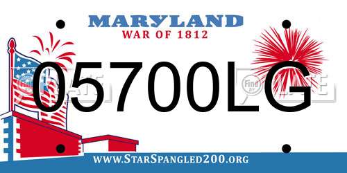 05700LG Maryland License Plate