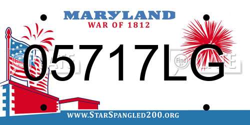 05717LG Maryland License Plate