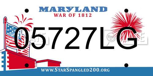 05727LG Maryland License Plate
