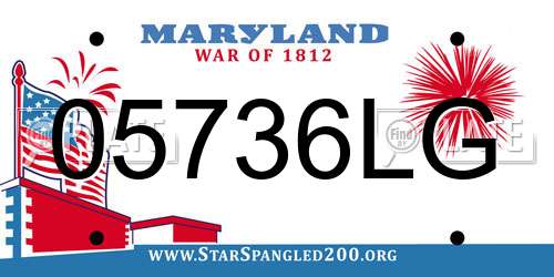 05736LG Maryland License Plate