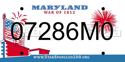 07286M0 Maryland License Plate