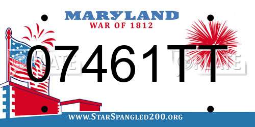 07461TT Maryland License Plate
