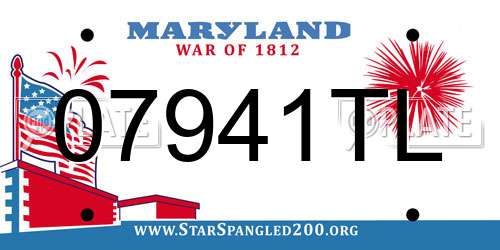 07941TL Maryland License Plate