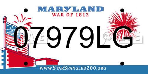 07979LG Maryland License Plate