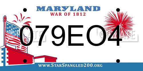 079EO4 Maryland License Plate