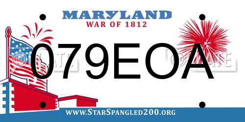 079EOA Maryland License Plate