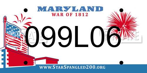 099L06 Maryland License Plate