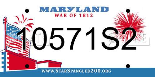 10571S2 Maryland License Plate