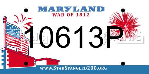 10613P Maryland License Plate