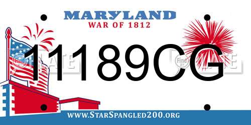 11189CG Maryland License Plate