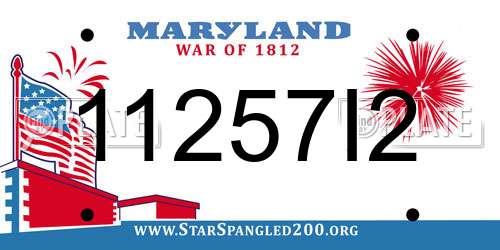 11257I2 Maryland License Plate