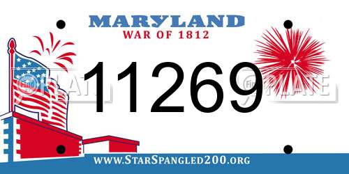 11269 Maryland License Plate