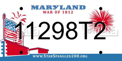 11298T2 Maryland License Plate