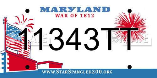 11343TT Maryland License Plate