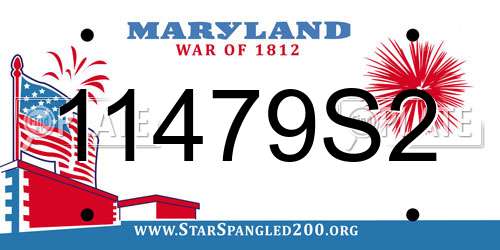 11479S2 Maryland License Plate
