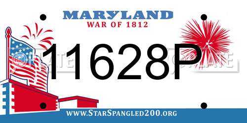 11628P Maryland License Plate