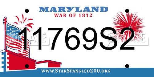 11769S2 Maryland License Plate