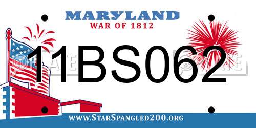 11BS062 Maryland License Plate