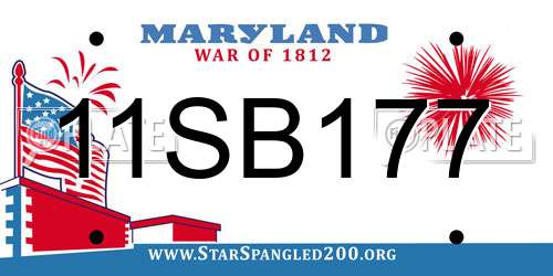 11SB177 Maryland License Plate