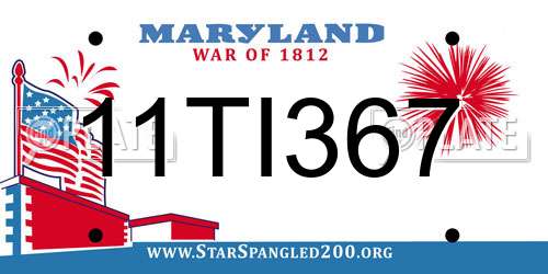 11TI367 Maryland License Plate