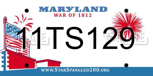 11TS129 Maryland License Plate