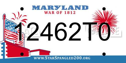 12462T0 Maryland License Plate