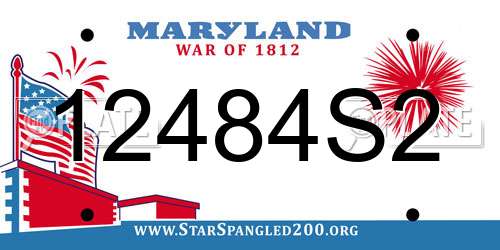 12484S2 Maryland License Plate