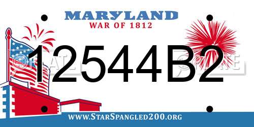 12544B2 Maryland License Plate