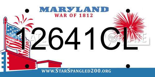 12641CL Maryland License Plate