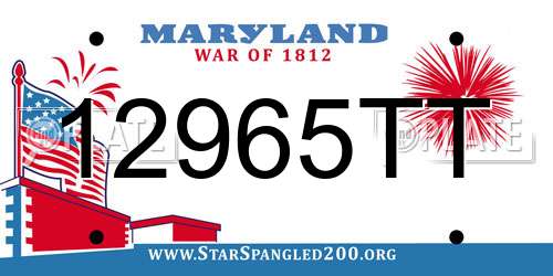 12965TT Maryland License Plate