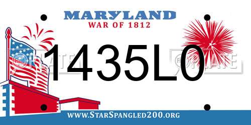1435L0 Maryland License Plate
