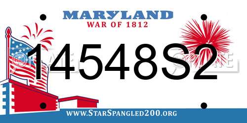 14548S2 Maryland License Plate