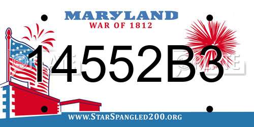14552B3 Maryland License Plate