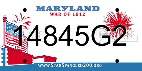 14845G2 Maryland License Plate