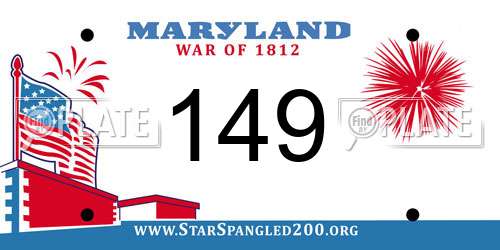 149 Maryland License Plate