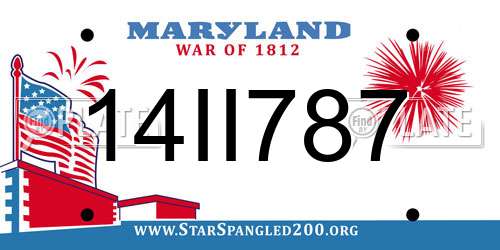 14II787 Maryland License Plate