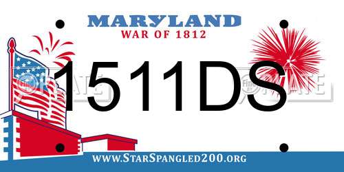 1511DS Maryland License Plate