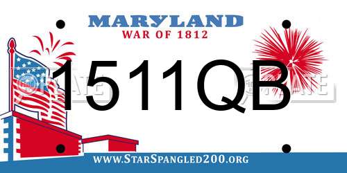 1511QB Maryland License Plate