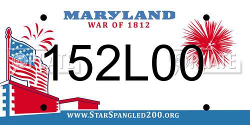 152L00 Maryland License Plate