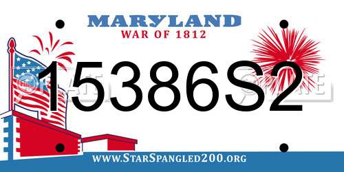 15386S2 Maryland License Plate