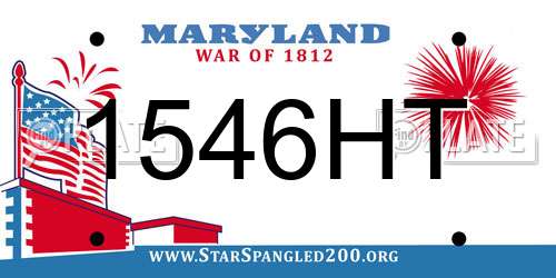 1546HT Maryland License Plate