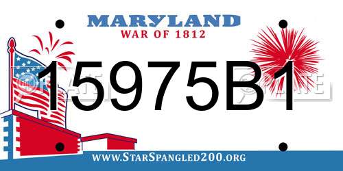 15975B1 Maryland License Plate