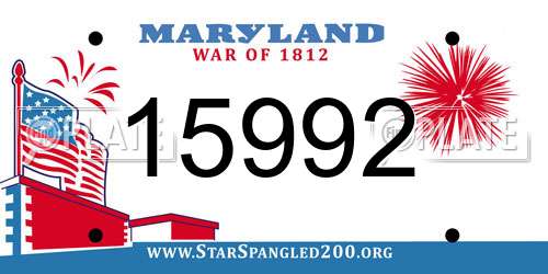 15992 Maryland License Plate