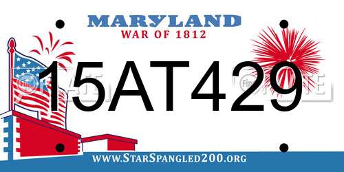 15AT429 Maryland License Plate